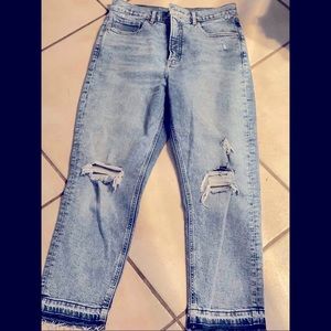 Express high rise mom jean! Only worn once!   SOLD‼️‼️